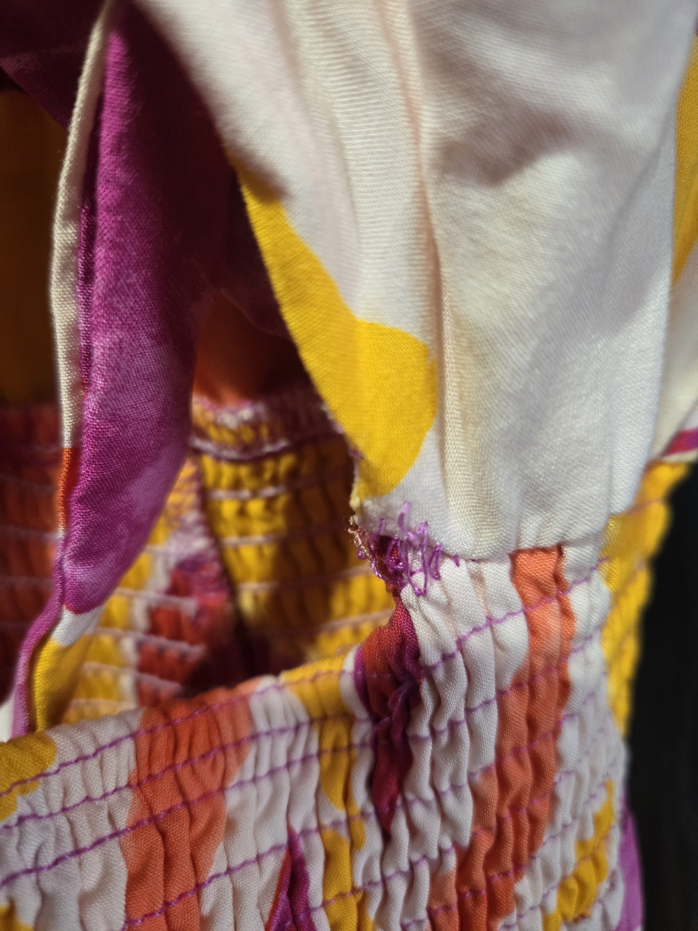Anthropologie Pink, Yellow & Orange Halter Maxi Dress Sleeveless Size M - Picture 10 of 10